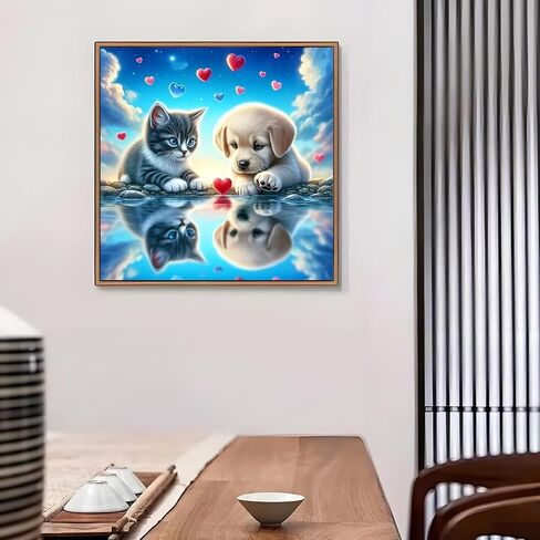 shouruihua الماس الفن عدة المشهد الجبلي، مجموعات الرسم الماس للبالغين جبال المقصورة المياه، DIY كامل جولة الحفر الماس النقاط مع الغابات المناظر الطبيعية جوهرة الفنون لديكور جدار المنزل 16x12 بوصة in Saudi Arabia