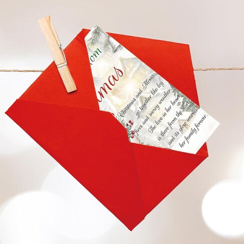 OJsensai Merry Christmas Card for Mom, Sweet Mom Christmas Card Gift from Daughter Son, Xmas Cards Gift with Love and Appreciation in Saudi Arabia