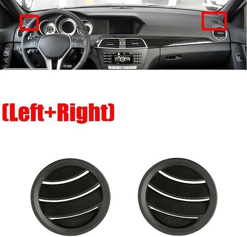 Car Vents 2Pcs Car Air Conditioning Instrument Panel Vents Trim for Benz W204 C300 C350 C63 2011-2014 in Saudi Arabia