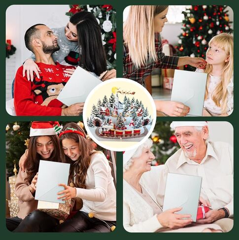 Pop Up Christmas Card, 3D Christmas Cards,Christmas Gifts Card for Friends Family in Saudi Arabia