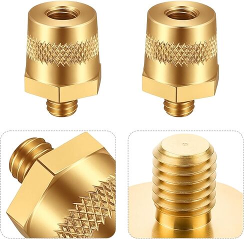 Car Battery Terminal Connectors Set, 2PCS Vehicle Battery M8 Threaded Top Side Terminals Post Adapters, Top Post Thread Charging Extender Adaptor Conversion, Universal Fit in Saudi Arabia