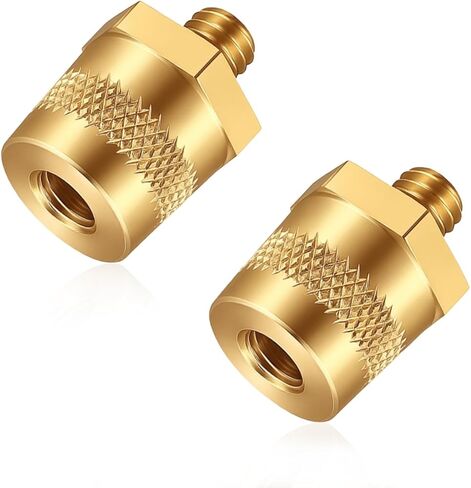 Car Battery Terminal Connectors Set, 2PCS Vehicle Battery M8 Threaded Top Side Terminals Post Adapters, Top Post Thread Charging Extender Adaptor Conversion, Universal Fit in Saudi Arabia
