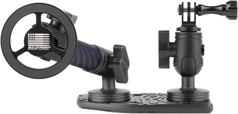 حامل الهاتف الخلوي Bulletpoint Metal Dash Mount + حامل كاميرا الحركة متوافق مع 2024+ Jeep Wrangler JL / 4xe & 2024+ Jeep Gladiator Dual 20mm Ball Mount (جانب الركاب) in Saudi Arabia