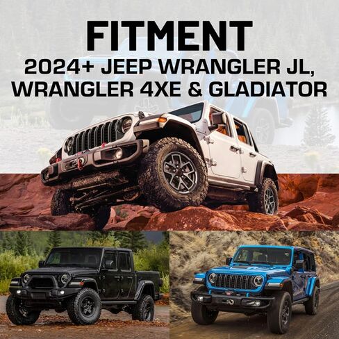 حامل الهاتف الخلوي Bulletpoint Metal Dash Mount + حامل كاميرا الحركة متوافق مع 2024+ Jeep Wrangler JL / 4xe & 2024+ Jeep Gladiator Dual 20mm Ball Mount (جانب الركاب) in Saudi Arabia