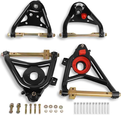 أذرع التحكم في التعليق العلوي والسفلي XKV متوافقة مع 1967-1969 Camaro/Firebird، 1968-1974 Chevy Nova، 1973-1974 Oldsmobile Omega، ذراع تحكم أنبوبي قابل للتعديل مع وصلة كروية in Kuwait