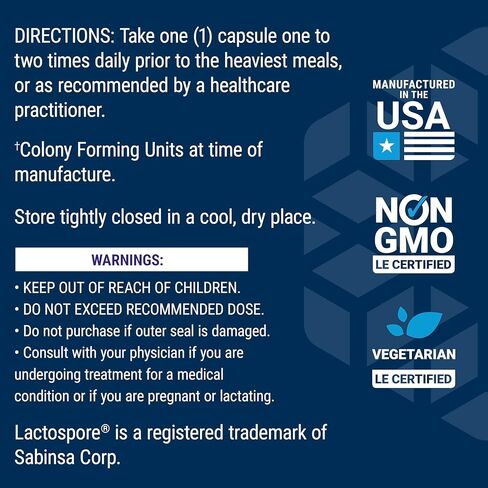 Life Extension Enhanced Super Digestive Enzymes & Probiotics -Vegetarian-Friendly Digestive Health Formula For GI Balance - Plant-Based Diet Aid - Non-GMO - 60 Vegetarian Capsules in Kuwait