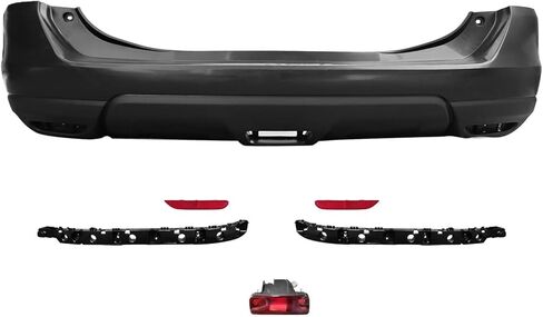 Rear Bumper Cover Kit w/Brackets & Reflector & Tail Light Compatible with Nissan 2017 2018 2019 2020 Rogue (2017-2020 Rogue) in Saudi Arabia