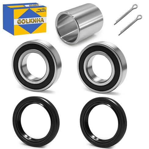 Front Axle/Suspension Wheel Bearings Seals Spacer/Collar & Pin Cotter Kit for Kawasaki Mule 2510 3000 3010 4000 4010 in Saudi Arabia