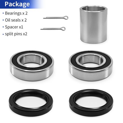 Front Axle/Suspension Wheel Bearings Seals Spacer/Collar & Pin Cotter Kit for Kawasaki Mule 2510 3000 3010 4000 4010 in Saudi Arabia