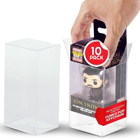 EVORETRO 20-Pack - Funko Pop Protector for 4 Inch POP Figures Such as Shrek, Fallout, Spirit Halloween, Garfield, Wolverine, Deadpool, NBA, Invincible, Stackable 0.45 mm Thick PET Protective Plastic in Kuwait