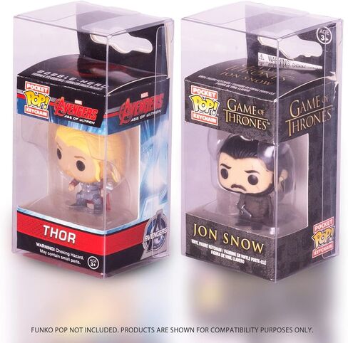 EVORETRO 20-Pack - Funko Pop Protector for 4 Inch POP Figures Such as Shrek, Fallout, Spirit Halloween, Garfield, Wolverine, Deadpool, NBA, Invincible, Stackable 0.45 mm Thick PET Protective Plastic in Kuwait