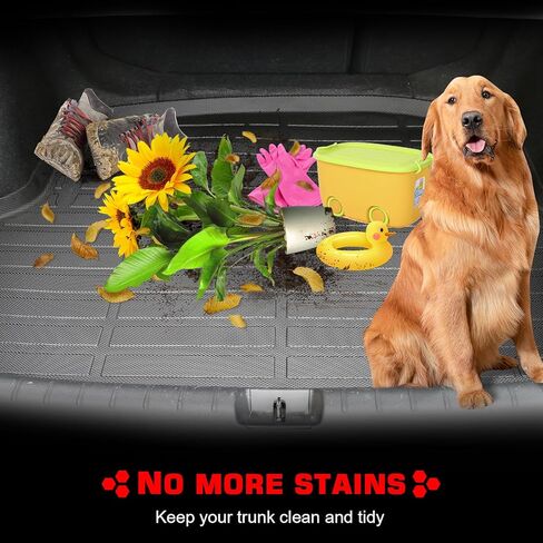 IKON MOTORSPORTS TPE Cargo Trunk Liner، متوافق مع 2025-2026 Polestar Polestar 3، مناسب لجميع الأحوال الجوية حماية شديدة التحمل لصينية صندوق السيارة الخلفي، أسود in Kuwait