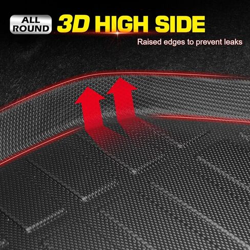 IKON MOTORSPORTS TPE Cargo Trunk Liner، متوافق مع 2025-2026 Polestar Polestar 3، مناسب لجميع الأحوال الجوية حماية شديدة التحمل لصينية صندوق السيارة الخلفي، أسود in Kuwait