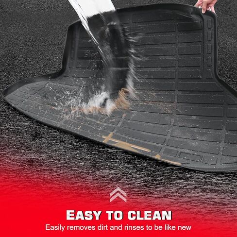 IKON MOTORSPORTS TPE Cargo Trunk Liner، متوافق مع 2025-2026 Polestar Polestar 3، مناسب لجميع الأحوال الجوية حماية شديدة التحمل لصينية صندوق السيارة الخلفي، أسود in Kuwait