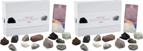 EISCO Rock Cycle Kit, 12 Pieces - Includes Metamorphic, Igneous & Sedimentary Rocks - 1" Specimens - Fun Geology Activity for Exploring The Rock Cycle & Rock Types - Tech Cut Rocks in Saudi Arabia