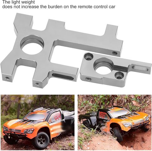 RC Car Motor Mount Holder, Aluminium Alloy Remote Control Car Offs Road Truck Parts Replacement for Hobao ST PRO 1/8 Scale Brushless Conversion in Saudi Arabia