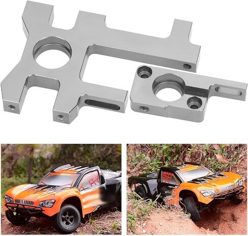 RC Car Motor Mount Holder, Aluminium Alloy Remote Control Car Offs Road Truck Parts Replacement for Hobao ST PRO 1/8 Scale Brushless Conversion in Saudi Arabia