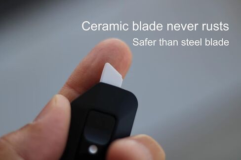Coreflex Ceramic Blade Mini Utility Knife Box Cutter Retractable Box Opener, Letter Opener, Ceramic Blade, Keychain hole, Magnetic. 4pc pack in Saudi Arabia
