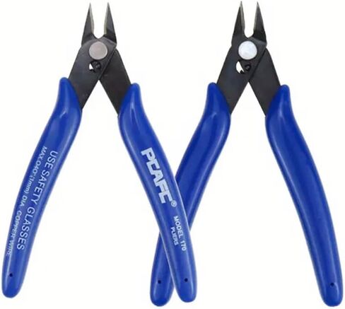 2pcs Chrome Vanadium Steel Industrial Electronic Pliers for Wire Cutting, Trimming Plastic, Durable Model DIY Hand Tool Scissors in Saudi Arabia