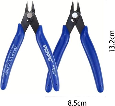 2pcs Chrome Vanadium Steel Industrial Electronic Pliers for Wire Cutting, Trimming Plastic, Durable Model DIY Hand Tool Scissors in Saudi Arabia