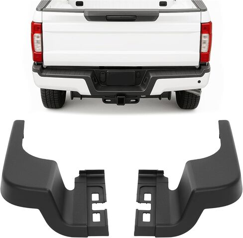 وسادة خطوة المصد الخلفي من KUAFU متوافقة مع 2017-2022 Ford F-250 F-350 F-450 Super Duty مع فتحات مساعدة في الحديقة، مصد جانبي لخطوة جانبية لاستبدال HC3Z17B807BC FO1191148 بلاستيك PP in Kuwait