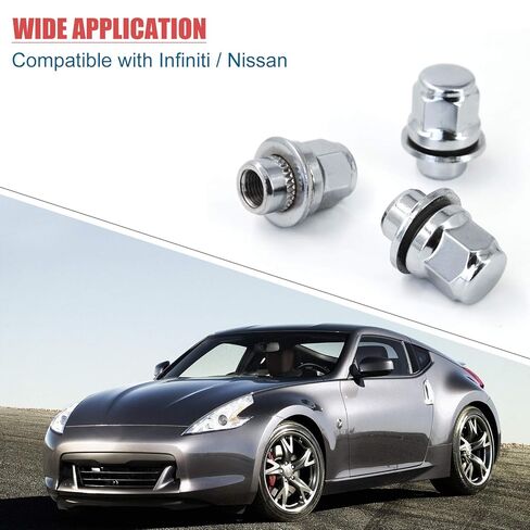 20Pcs 1/2"-20 Chrome Lug Nuts 1/2x20 Wheel Lug Nut Compatible with Jeep Wrangler Grand Cherokee Commander Liberty Ford Explorer Mustang Bronco Most 5 Lug 4 Lug Wheels in Saudi Arabia