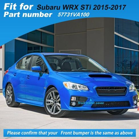 غطاء خطاف سحب المصد الأمامي غطاء سحب العين لسوبارو WRX STi 2015 2016 2017 غطاء مقطورة 57731VA100 غطاء مقطورة (أزرق، جانب الركاب الأيمن) in Kuwait