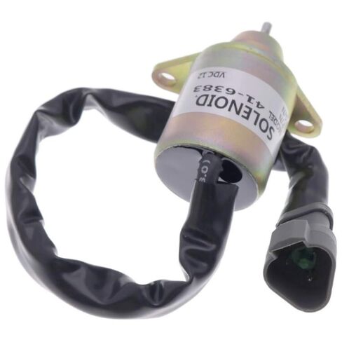 Fuel Shutoff Solenoid, 12V 12948677952 11948677953, Compatible with Yanmar 3TNE72 3TNA72, Excavator Replacement Part in Saudi Arabia