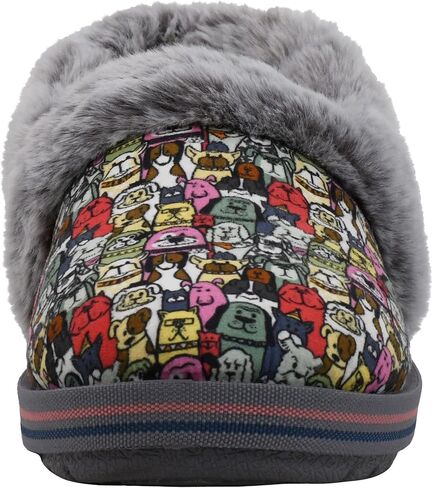 Skechers Women's BOBS Too Cozy - Little Spoon Slipper, Grey/Multi, 10M in Saudi Arabia