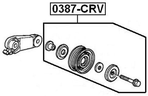 مجموعة البكرة الوسيطة فبراير 0387-CRV Oem 38950-P3F-305 in Kuwait