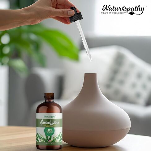 Naturopathy Eucalyptus Essential Oil, Therapeutic Grade, Premium Quality Perfect for Aromatherapy (4 fl oz) in Kuwait