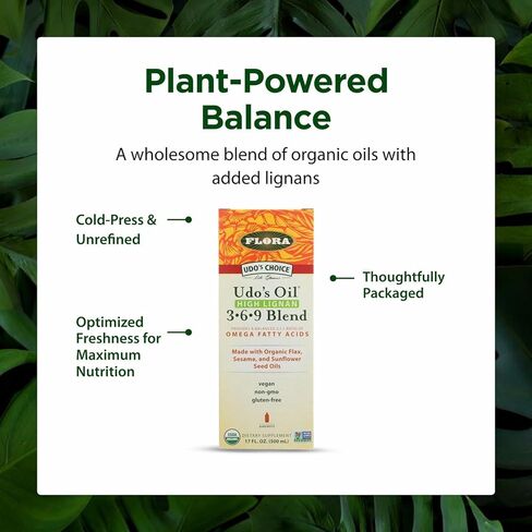 Flora - Udo's Choice, Omega 369 Oil Blend, High Lignan, 8.5 Fl Oz in Kuwait