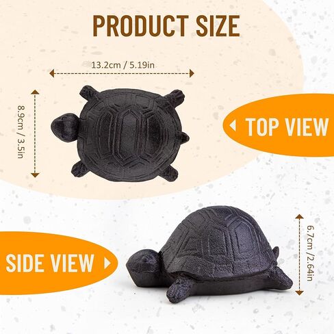 BarGifts إخفاء مفتاح خارجي مزيف لمفتاح الصخور المخفي مظهر السلحفاة للحديقة أو الفناء، صندوق تخزين سري لمفاتيح الغيار المخفية الآمنة - ديكور الحديقة - مفتاح مخفي في الهواء الطلق في الصخور - متوسط in Kuwait
