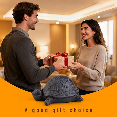 BarGifts إخفاء مفتاح خارجي مزيف لمفتاح الصخور المخفي مظهر السلحفاة للحديقة أو الفناء، صندوق تخزين سري لمفاتيح الغيار المخفية الآمنة - ديكور الحديقة - مفتاح مخفي في الهواء الطلق في الصخور - متوسط in Kuwait