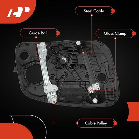 A-Premium Front Right Passenger Side Electric Power Window Regulator Without Motor Compatible with Hyundai Elantra GT 2013 2014 2015 2016 in Saudi Arabia