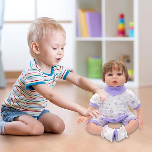 مجموعتان من ملابس الدمى وإكسسواراتها للدمى مقاس 20-22 بوصة، 8 قطع ملابس بما في ذلك بذلة وحفاضات الدمى ومنديل الرأس والأحذية in Kuwait