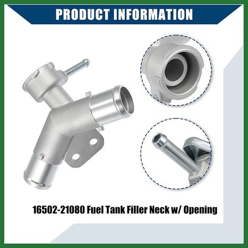 Motoforti No.1650221080/1640136020 Aluminum Engine Radiator Filler Neck with Fully Sealed Cap for Toyota Yaris/Upper Radiator Coolant Filler Neck Water Pipe W/Fill Cap / 1Set Long-lasting in Saudi Arabia