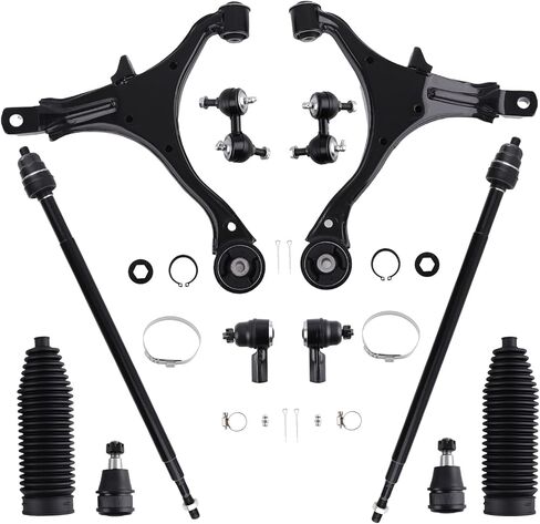 maXpeedingrods 12Pcs Suspension Kit for Honda CR-V 2002-2006 4WD/2WD, Front Lower Control Arm with Lower Ball Joints, Sway Bar Links, Outer & Inner Tie Rod, Boots in Saudi Arabia
