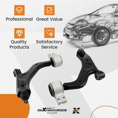 maXpeedingrods 2Pc Front Lower Control Arm with Ball Joint for Ford Taurus & Taurus X 2008-2009, Ford Flex 2009, Mercury Sable 2008-2009, K620214 K620215 in Saudi Arabia