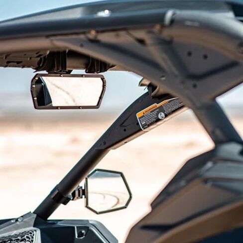 Chupacabra Offroad 11" Super Deluxe Rearview Mirror Fits Can AM Maverick X3 (Black) in Kuwait