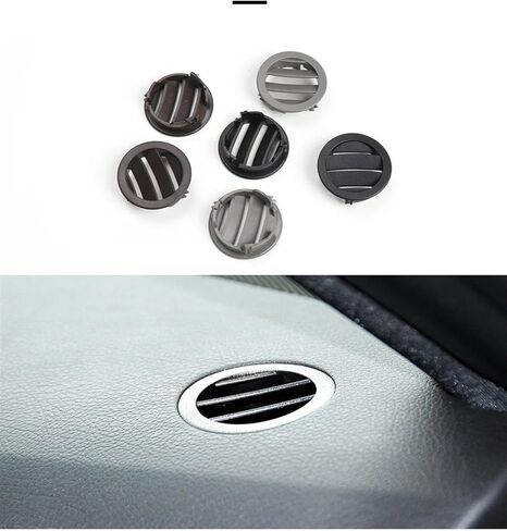 Car Vents Car Dashboard Console Air Conditioning Vents Trim Covers for Benz E Class W212 E260 200 300 2009-2015 2126804587(Gray Left)(Brown,Right) in Saudi Arabia