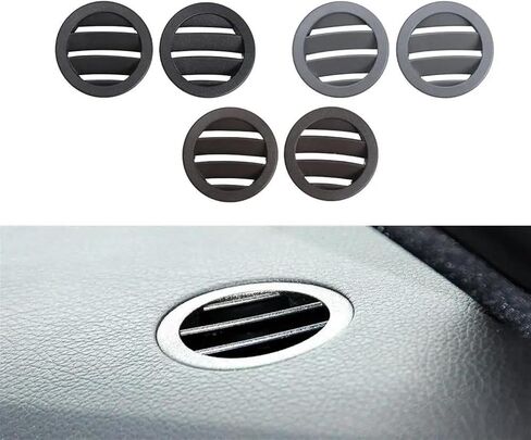 Car Vents Car Dashboard Console Air Conditioning Vents Trim Covers for Benz E Class W212 E260 200 300 2009-2015 2126804587(Gray Left)(Brown,Right) in Saudi Arabia