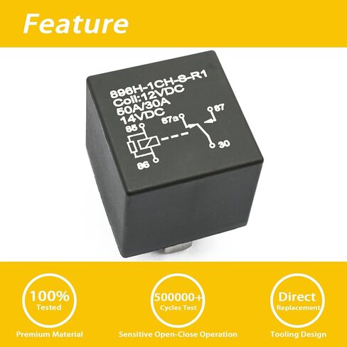 4 Packs 896H-1Ch-S-R1 Relay 12Vdc 50A Automotive Relays in Saudi Arabia