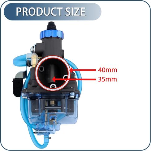الأداء VM22 26mm Carburator Carb for Predator 212cc 196cc Coleman CT200U BT200X Mini Bike KT196 Go Kart GX160 GX200 6.5hp استنساخ المحرك مع مشعب السحب (أحمر) in Kuwait