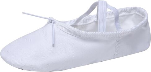 حذاء الباليه Danzcue Ballet Slipper نسائي من القماش بنعل منفصل، وردي الباليه، 9 M in Kuwait