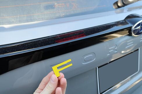 Limitless-Parts Rear Trunk Tailgate Letter Inserts Compatible with 2025 Subaru Forester New Body Style 1/16" Letters with Adhesive- Matte Black in Saudi Arabia