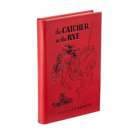 The Catcher in the Rye - Graphic Image Leather Bound Book Red - Fine Collectible Edition - Made in USA in Saudi Arabia