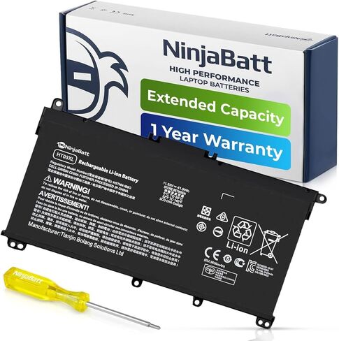 NinjaBatt HT03XL L11119-855 HW03XL 7265NGW Laptop Battery for HP Pavilion 15-DB Series14M-DH0003DX 14M-DH1003DX 15T-CS200 15-DY0013DX 15-DY1023DX 15-DY1751MS 15-CS3073CL in Kuwait