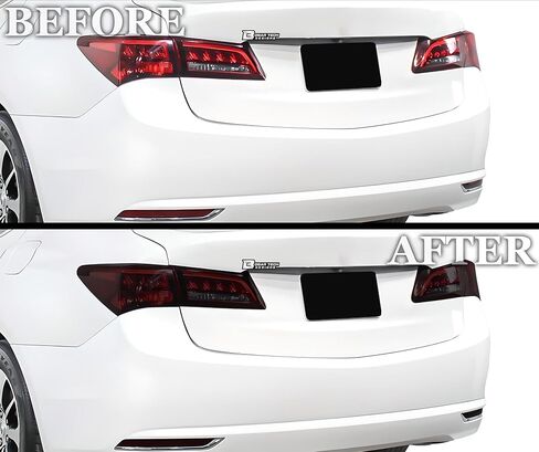 BOGAR TECH DESIGNS Precut Made For Acura TLX 2015-2017 Full Headlight Taillight Reflector Sidemarker PPF Tint Kit Film, Dark Smoke in Saudi Arabia