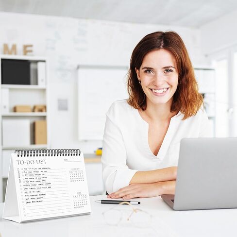 Aesthetic Desk Calendar 2026-2027 - Runs from June 2026 until July 2027 - Beautiful Small 26-27 Flip Desktop Calendar for Easy Organizing in Saudi Arabia